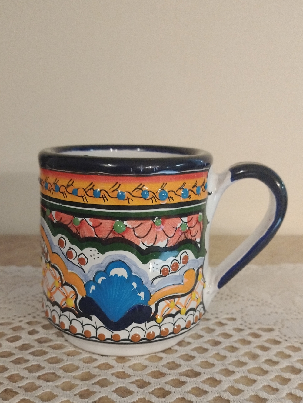 Hand-Painted Talavera 16-ounce Mug